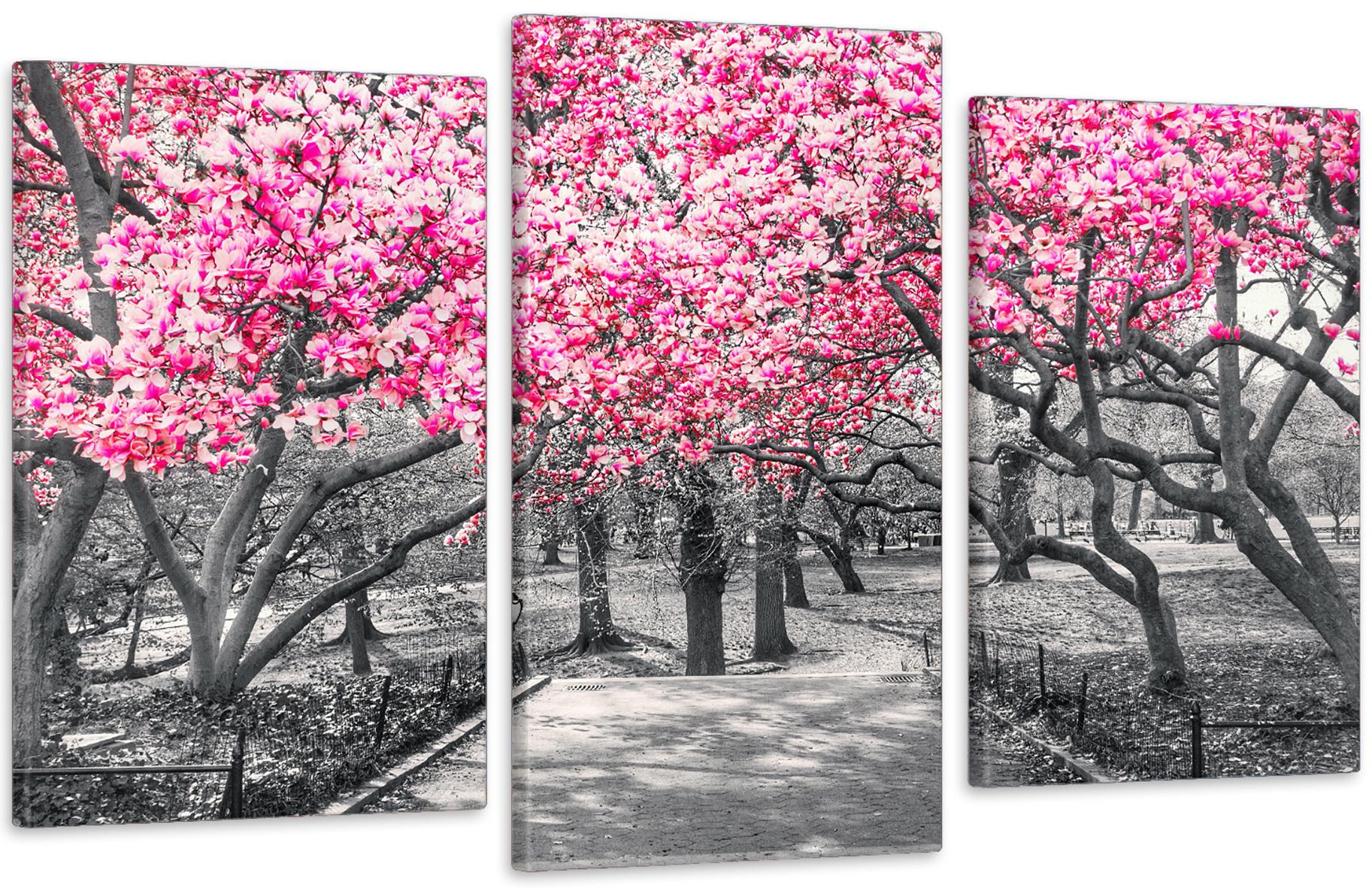 Картина модульная в гостиную/спальню Розовая Магнолия 53х100 см (Art-550_3)