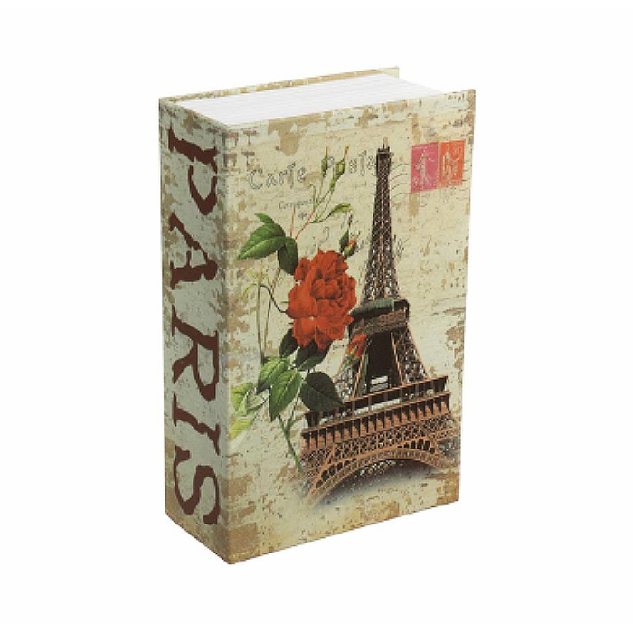 Книга сейф Париж на кодовому замку для грошей 24 см (28177746)