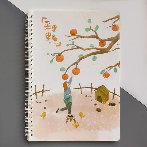 Тетрадь на спирали Сбор хурмы 60 л.