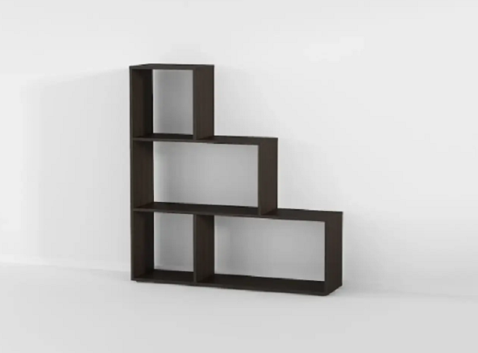 Стеллаж деревянный для книг и цветов Венге темный (P75в) - фото 1 Стеллаж деревянный для книг и цветов Венге темный (P75в) - фото 1