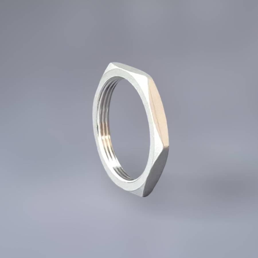 Контргайка муфтовая нержавеющая Ду50 2" н/ж сталь AISI304 резьба BSPP G2" Class 150 (PN20) - фото 8 Контргайка муфтовая нержавеющая Ду50 2" н/ж сталь AISI304 резьба BSPP G2" Class 150 (PN20) - фото 8