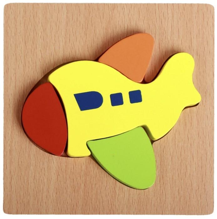 Детский пазл Самолет Разноцветный