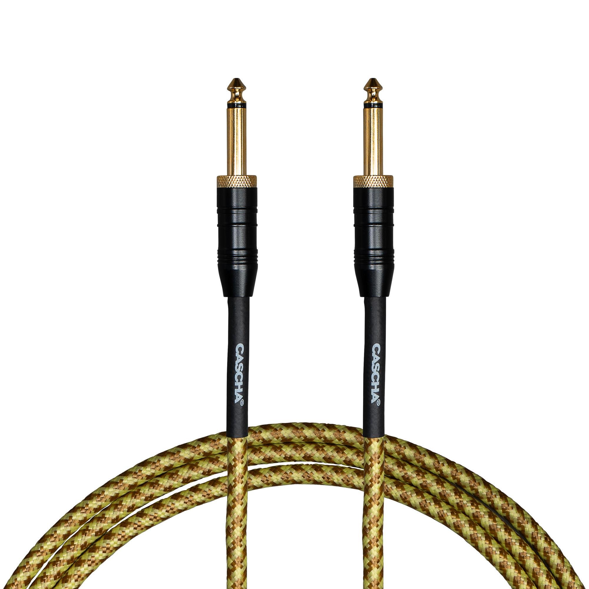 Кабель инструментальный Cascha CCP-G2STW6 Professional Line Guitar Cable Tweed 6 м Natural (67320)