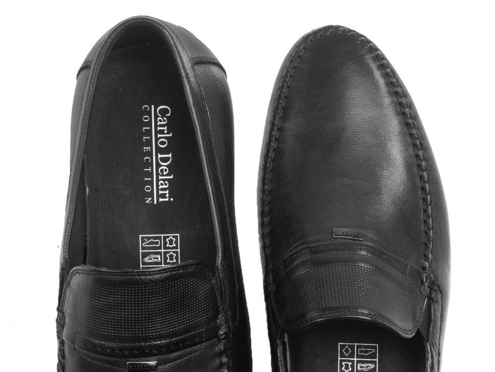 Мокасины Carlo Delari 7253003 р. 45 Черный (23417) - фото 4
