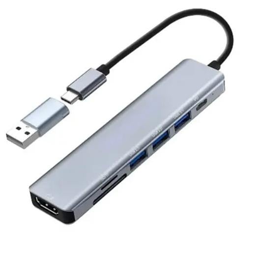 USB-хаб 7в1 расширитель портов с HDTV/USB 3.0 2хUSB 2.0 (731) USB-хаб 7в1 расширитель портов с HDTV/USB 3.0 2хUSB 2.0 (731)