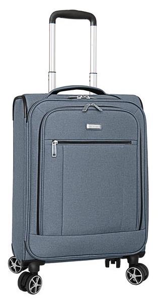 Чемодан Snowball 31104 S тканевый 60х38х21 см 35 л Серый