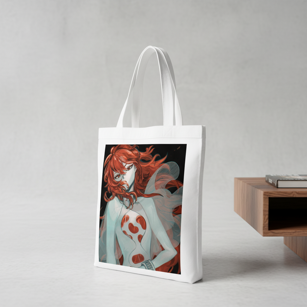 Сумка-шопер Land of the Lustrous Падпараджа з льону Білий (26787)