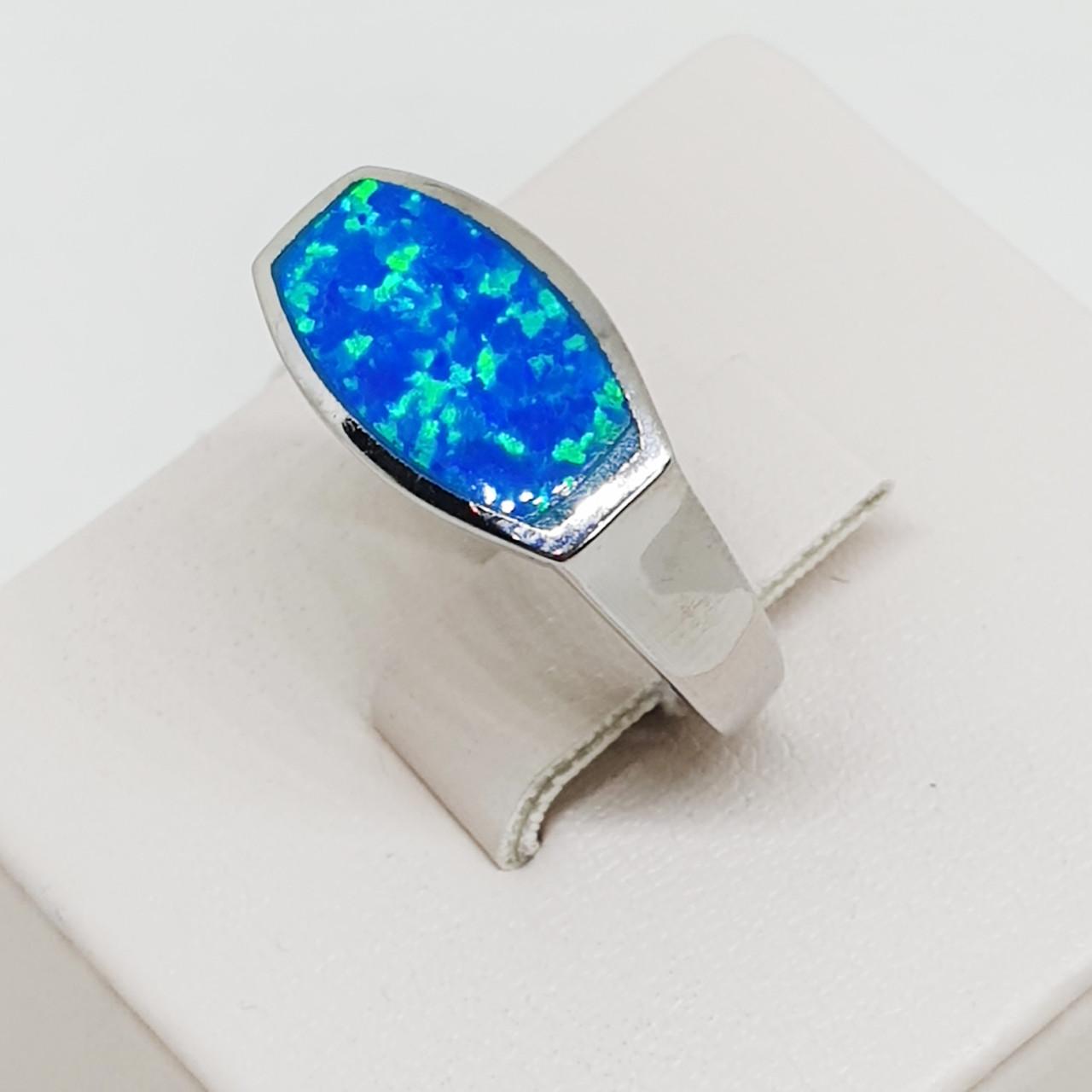 Кольцо серебряное с опалом р. 17 3,52 г (1530004356)