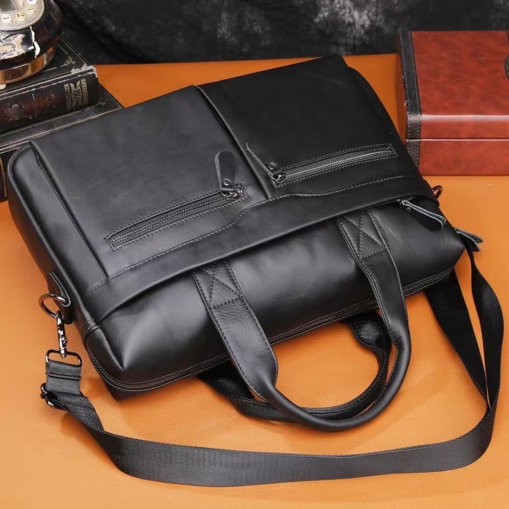 Портфель чоловічий Lorian з відділенням для ноутбука та зовнішніми карманами Чорний (LR 259006-black-PW) - фото 8