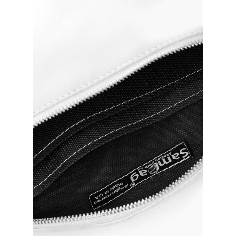 Сумка бананка на пояс Sambag Polo SQO 24x15x4 см Белый - фото 3 Сумка бананка на пояс Sambag Polo SQO 24x15x4 см Белый - фото 3