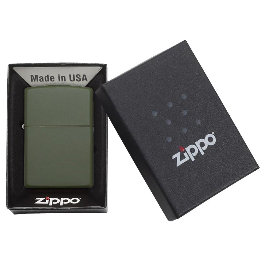 Запальничка ZIPPO 221 Regular matte Green - фото 2