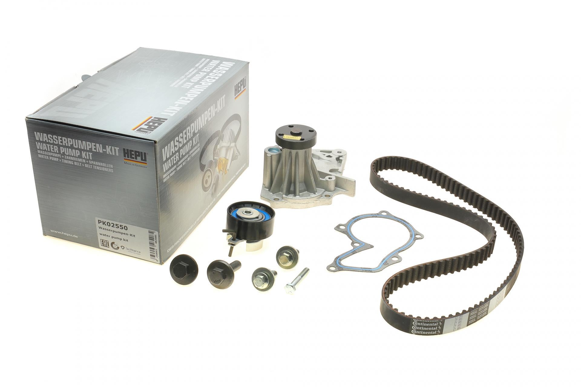 Комплект ГРМ и помпа Hepu Ford Mondeo/Focus 1.4/1.6i 03- 117x22 (PK02550)