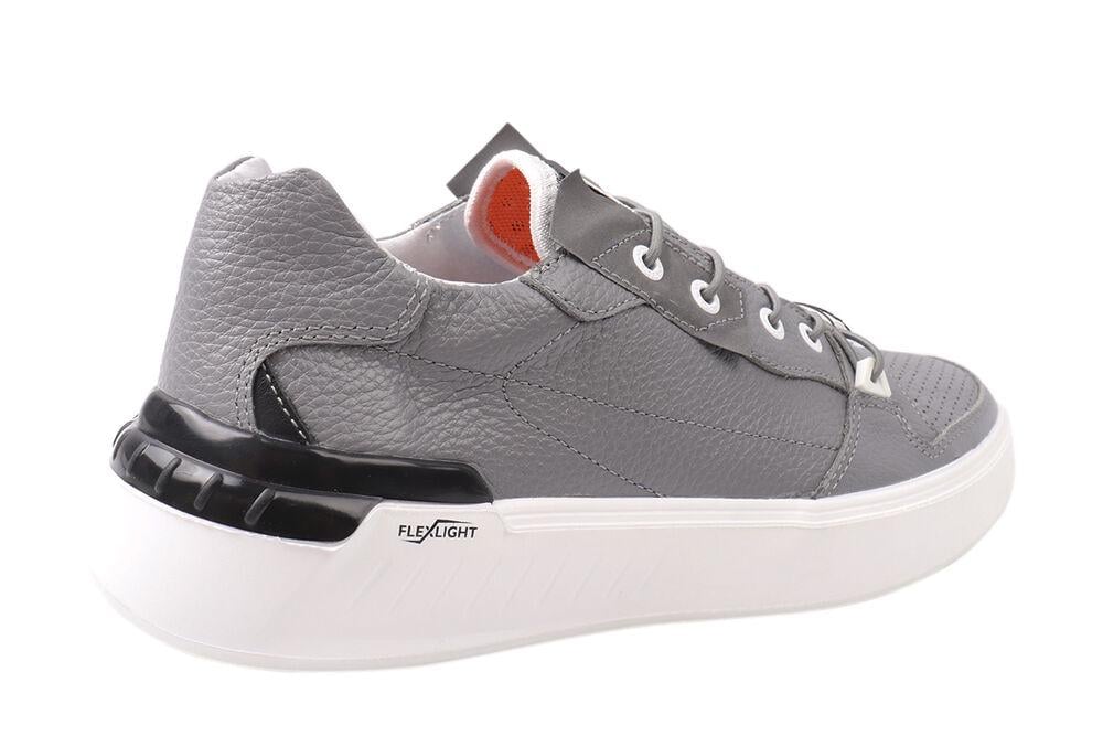 Кеды мужские Visazh из кожи на низком ходу на шнуровке р. 41 Серый (210-21DTC) - фото 4