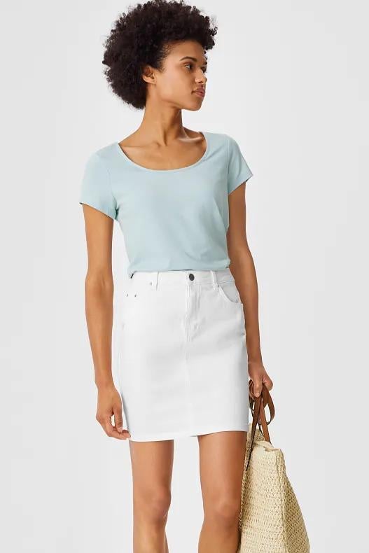 Футболка C & A 64384/2149803x92 женская XS Бирюзовый (185566)