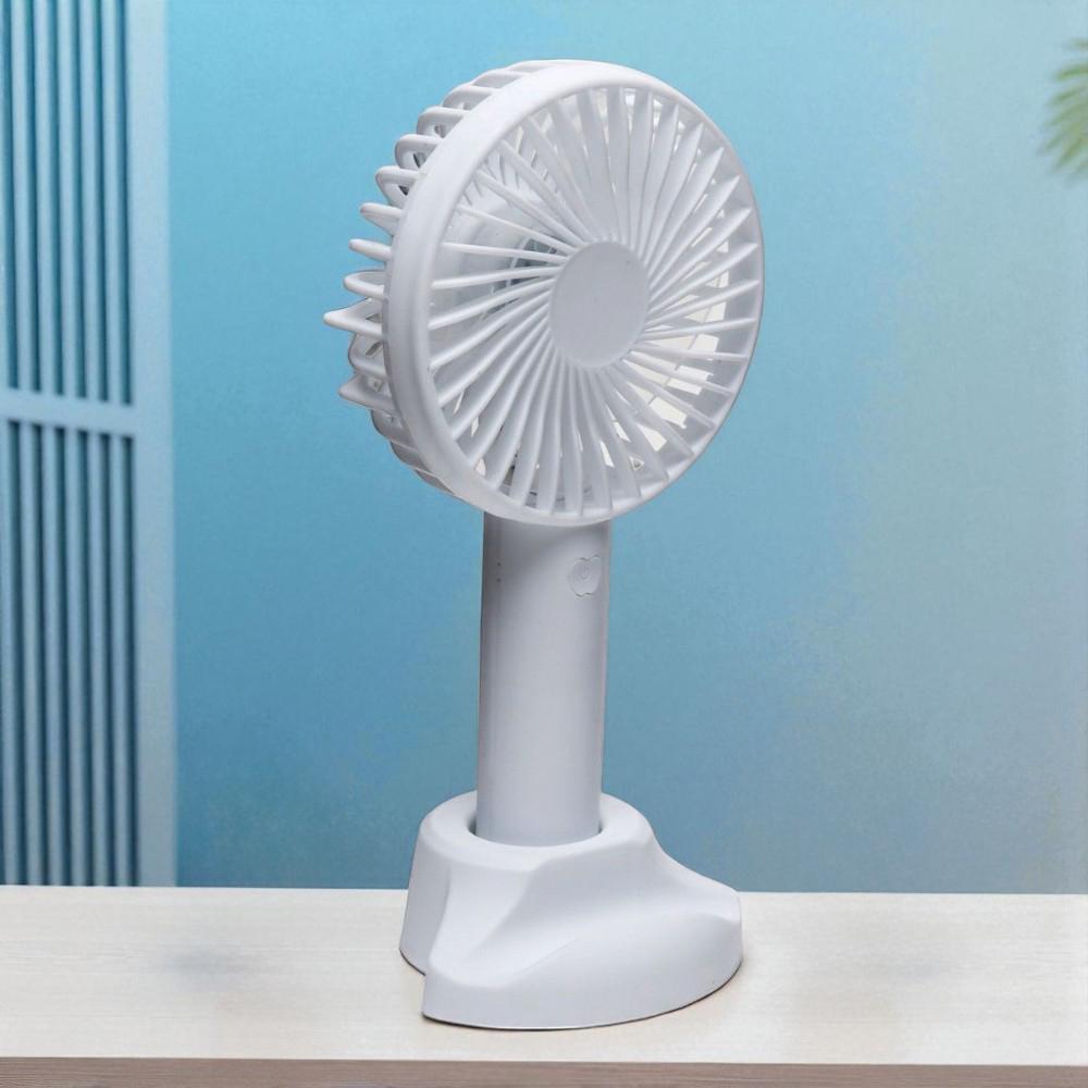 Вентилятор-міні ручний на акумуляторі X-9 800 мАг USB 3 швидкості знімна підставка Білий (38-біл-6372) - фото 2 Вентилятор-міні ручний на акумуляторі X-9 800 мАг USB 3 швидкості знімна підставка Білий (38-біл-6372) - фото 2