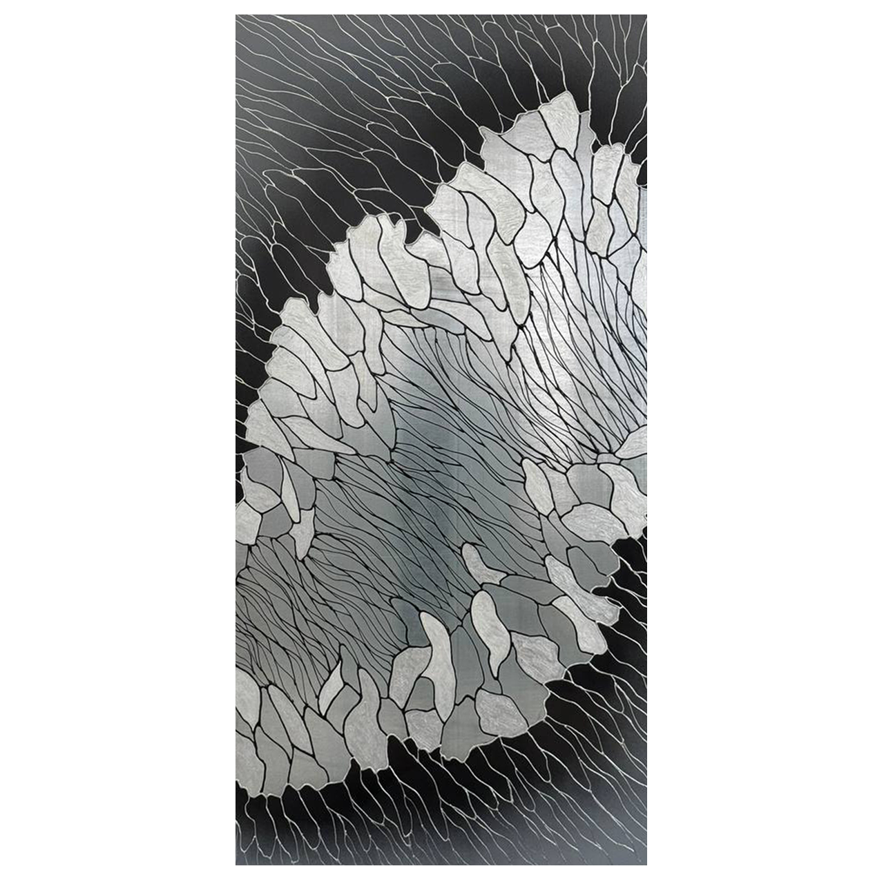 Металлокерамический обогреватель дизайнерский Uden-S-700 Волна до 14 м2 978х475 мм (25749238)