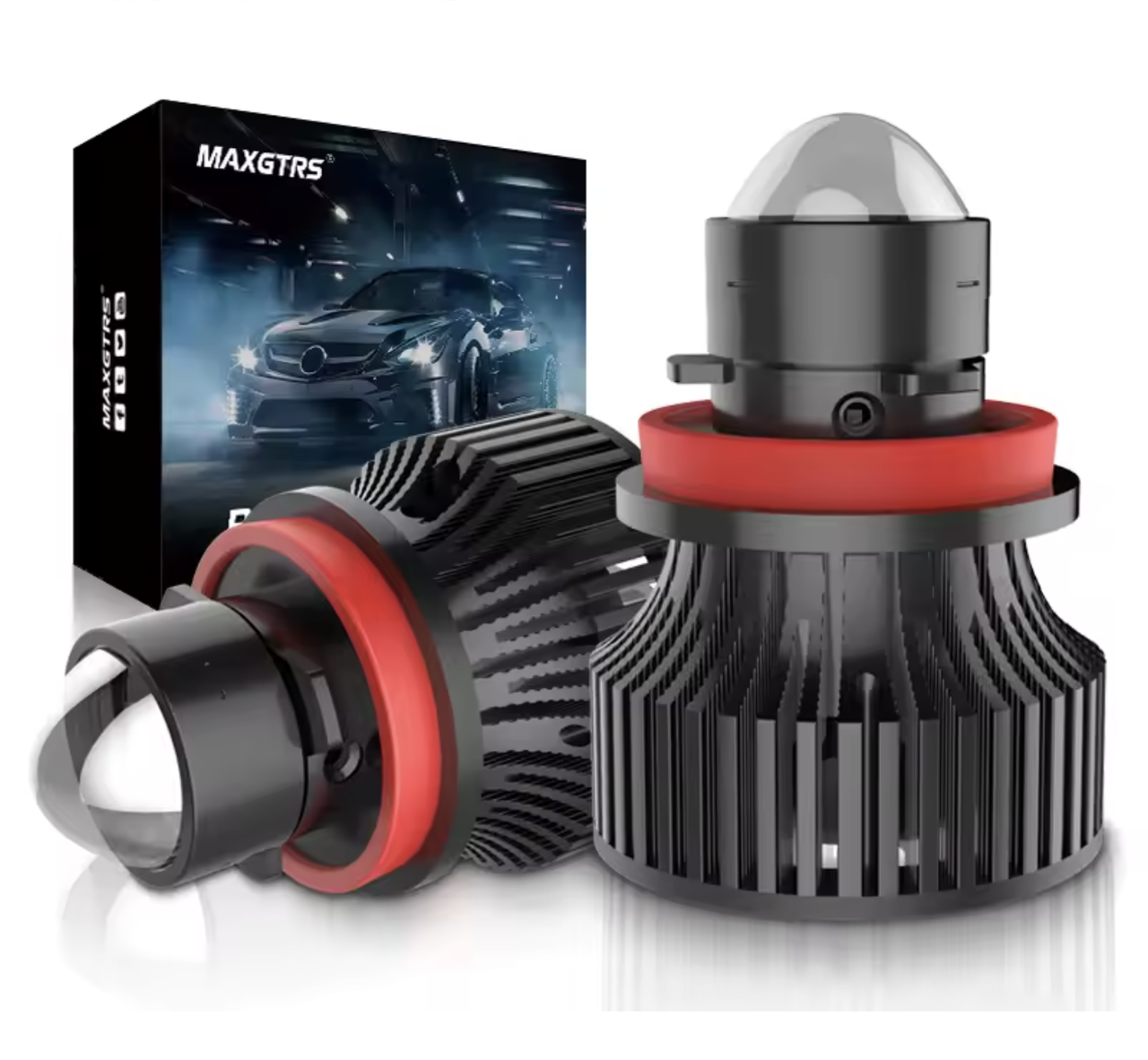 Міні-лінзи LED H9 MAXGTRS для протитуманних фар 6000K 20000 лм (S82GE)