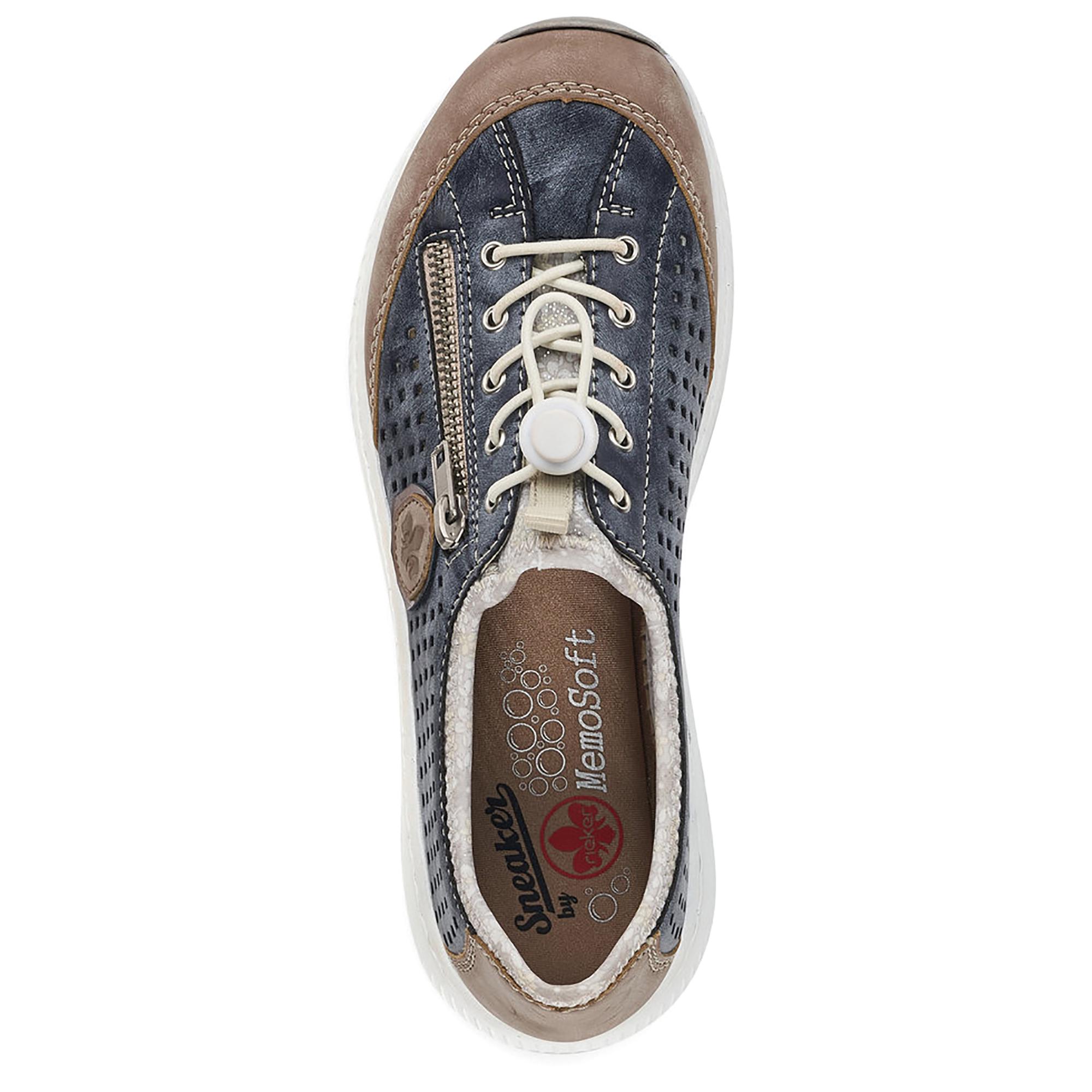 Кроссовки весенние женские Rieker р. 41 Синий/коричневый (089334-41) - фото 6 Кроссовки весенние женские Rieker р. 41 Синий/коричневый (089334-41) - фото 6