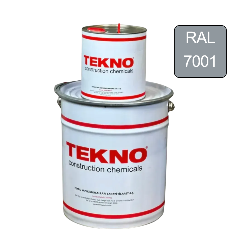 Пол эпоксидный наливной Teknobond 500 двухкомпонентный 20 кг Ral 7001 (27317185)