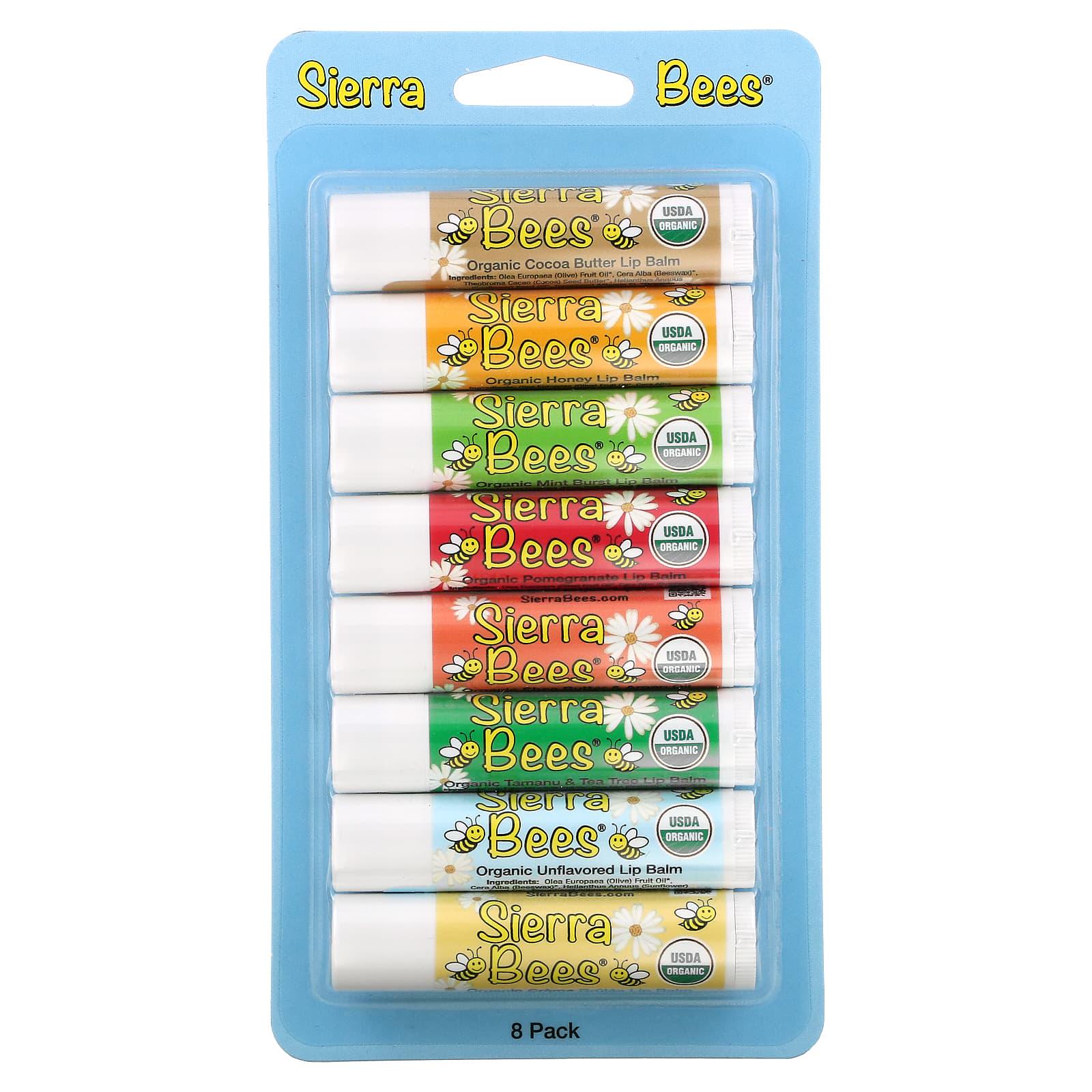 Органический бальзам для губ Sierra Bees Organic Lip Balm 8 шт. (1125)