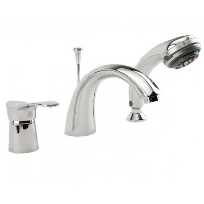 Смеситель на борт ванны Ferro Loretta BLA11A на три отверстия Хром (175061)