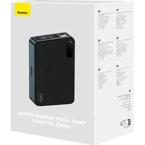 Автомобільний пуско-зарядний пристрій BASEUS Super Energy Pro/ Car Jump Starter 1200A C00245700111-00 Black - фото 8