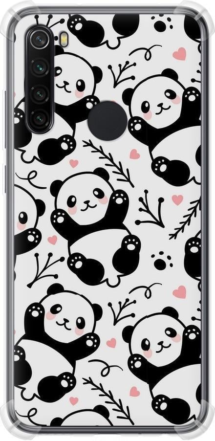 Чехол на Xiaomi Redmi Note 8 Панды (4318sp-1787-42517)