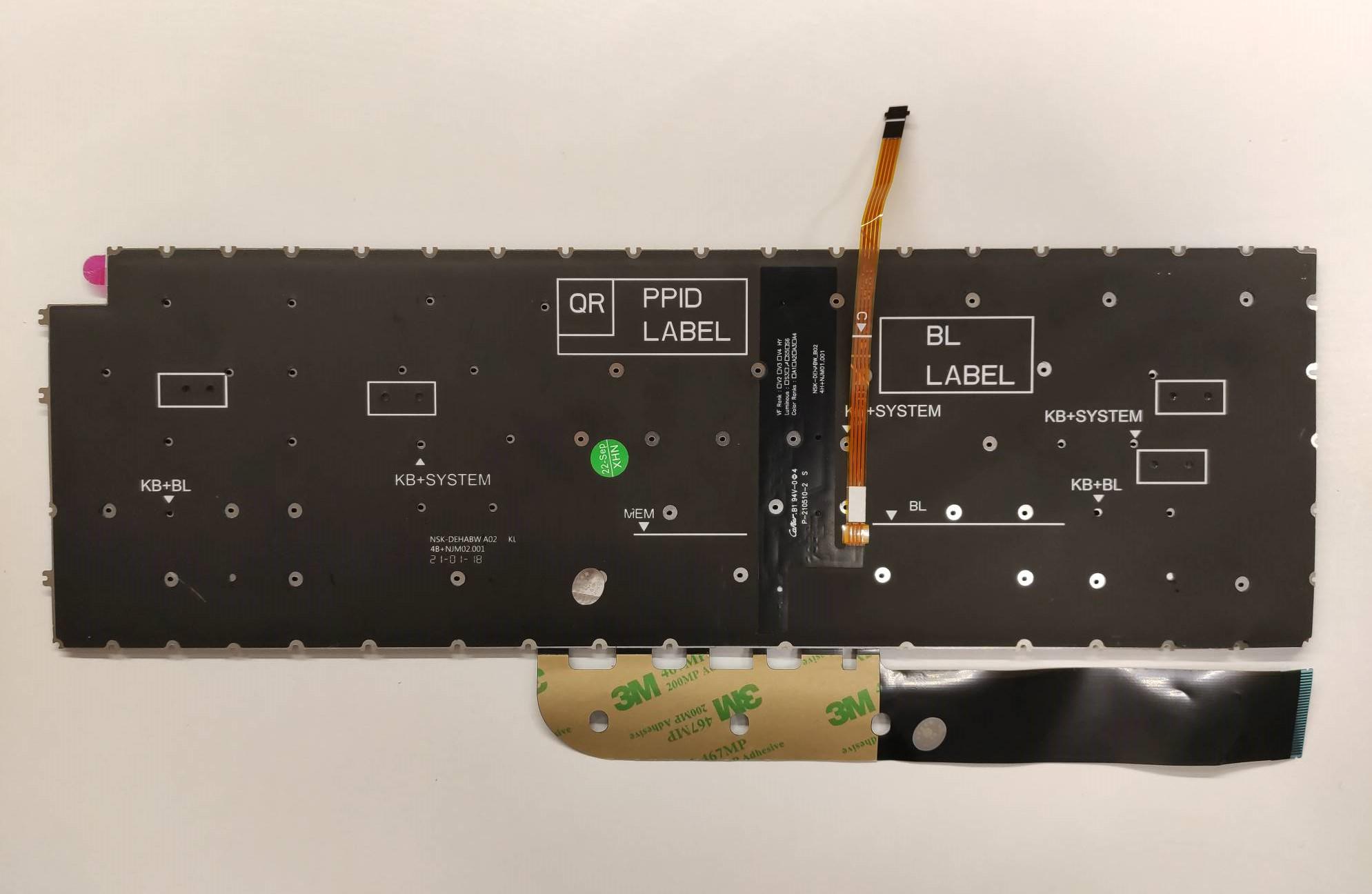 Клавиатура для ноутбука Dell 7500/7501/5501/5502/5511/5510/5505 c подсветкой (K376) - фото 2