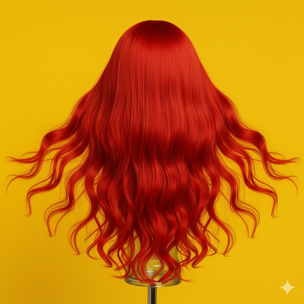 Перука хвиляста фентезі косплей канекалон термостійкий 80 см Червоний (K0710-4) - фото 2 Перука хвиляста фентезі косплей канекалон термостійкий 80 см Червоний (K0710-4) - фото 2