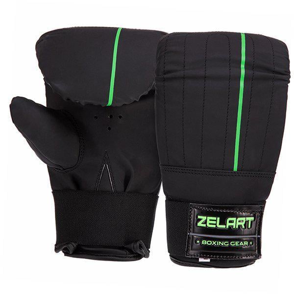 Перчатки снарядные VL-3086 XL Черный/Салатовый (37363007)