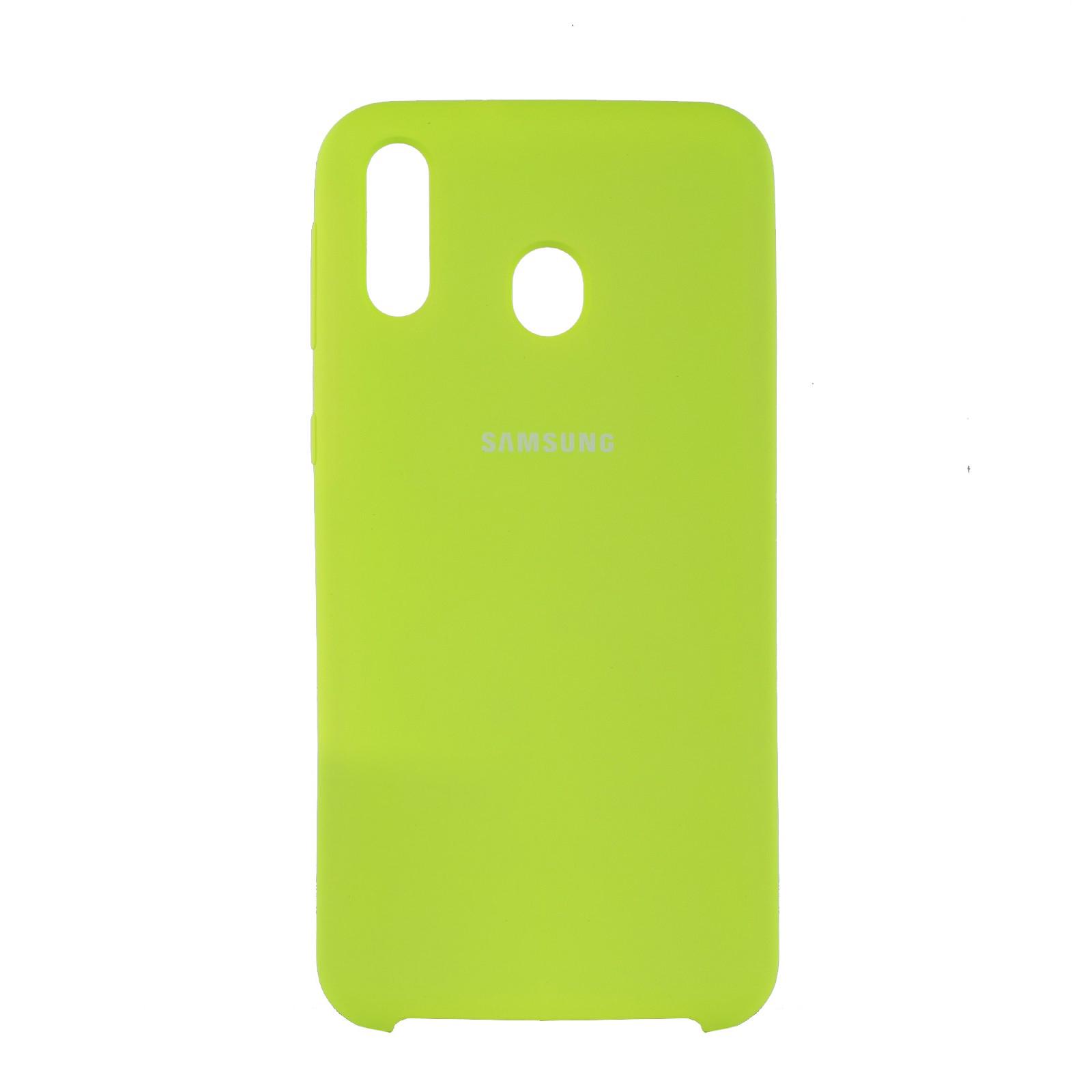 Чехол Jelly Silicone Case Samsung M20 Лаймовый