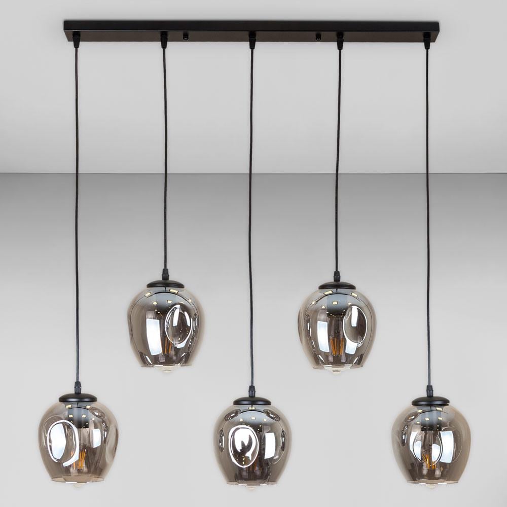 Люстра подвесная лофт Light House LS-17191F-5 BK/BK 700 Черный