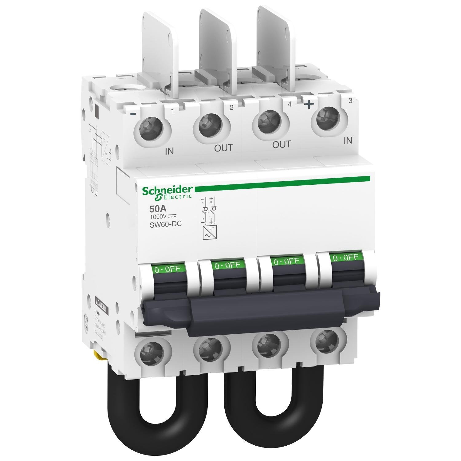 Выключатель-разъединитель Schneider Electric SW60-DC 2P 50A 1000V DC (A9N61699)