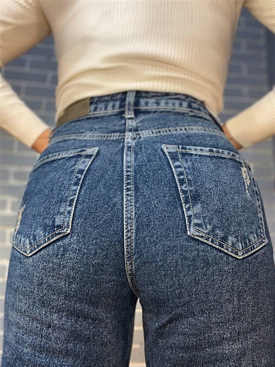 Джинсы женские Twin 1341 палаццо ровные от бедра стрейч отрезной низ р. 38 Синий (2665) - фото 8 Джинсы женские Twin 1341 палаццо ровные от бедра стрейч отрезной низ р. 38 Синий (2665) - фото 8