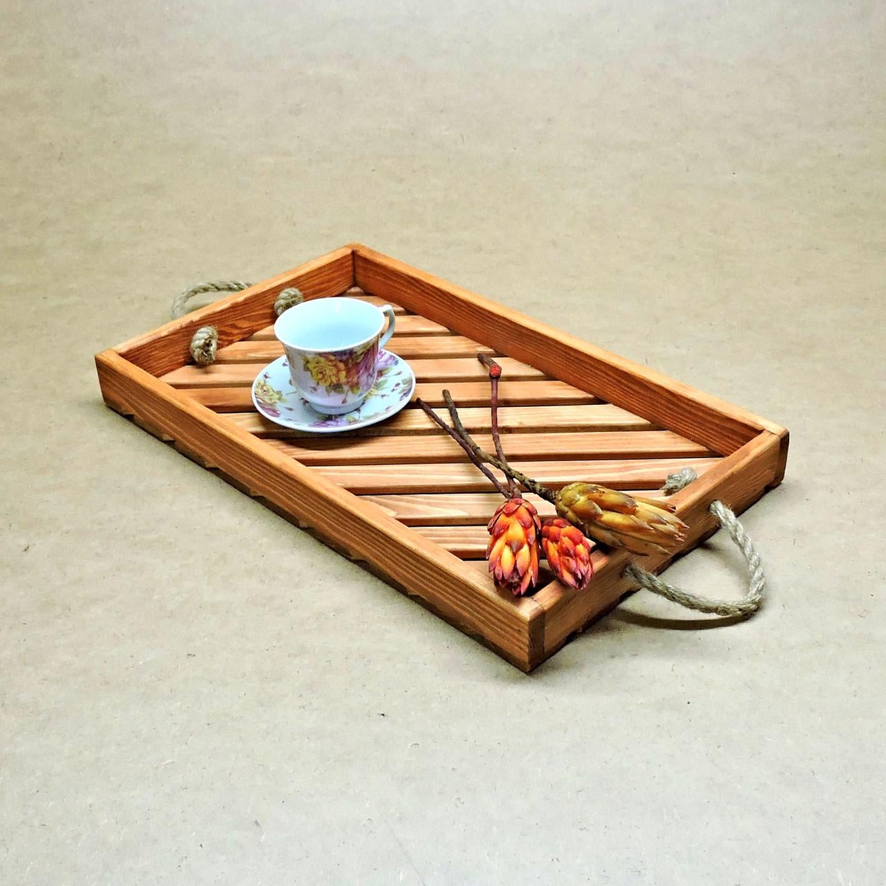 Поднос деревянный Ломмел Шафран (ПДС-000205)