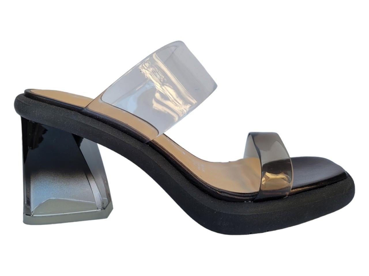 Шлепанцы женские кожаные PRADA Mexico р. 36 23,5 см Черный (017)