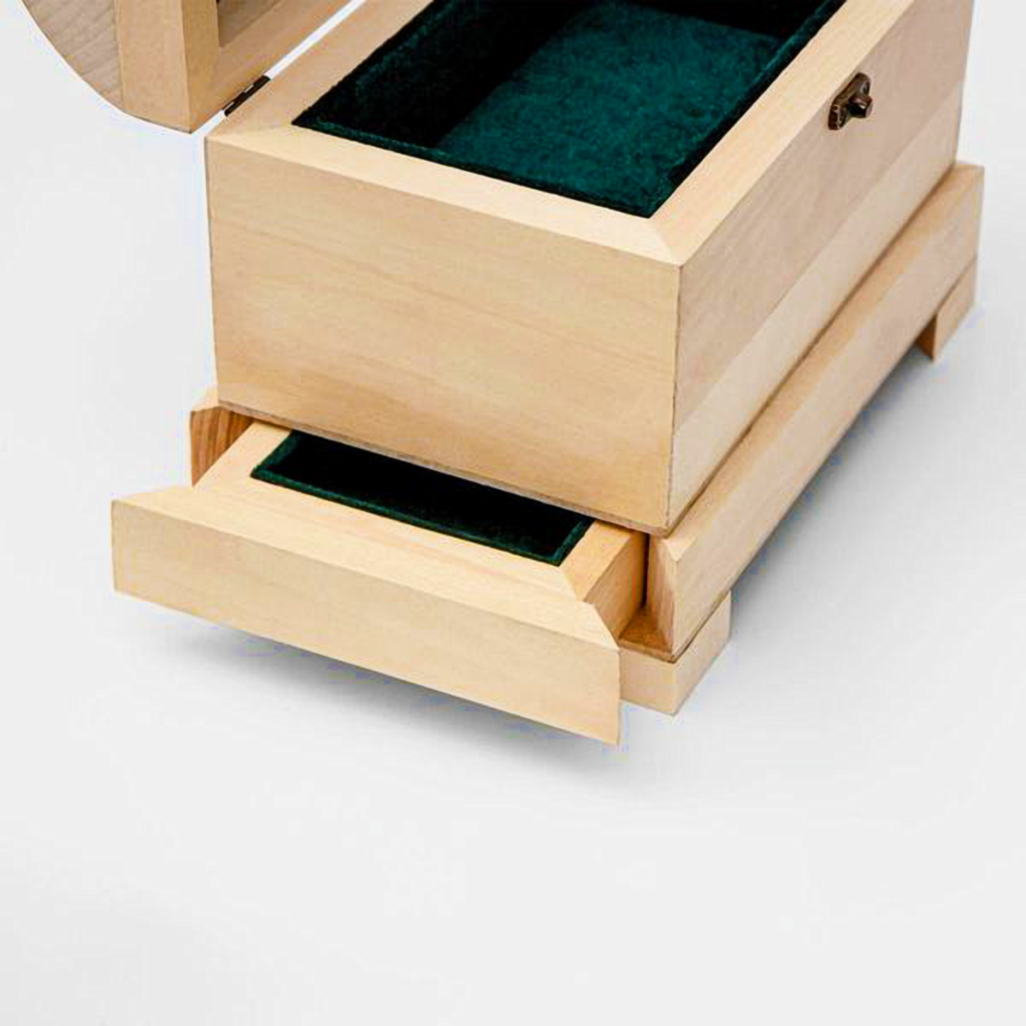 Заготовка шкатулки с секретом из липы 21х13 см. (27320658) - фото 3