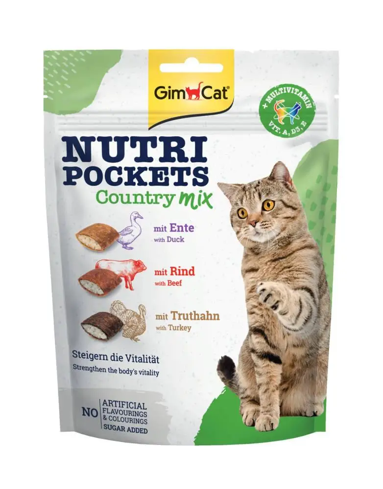 Лакомство для кошек GimCat Nutri Pockets Country Mix Витаминные 150 г (2048)