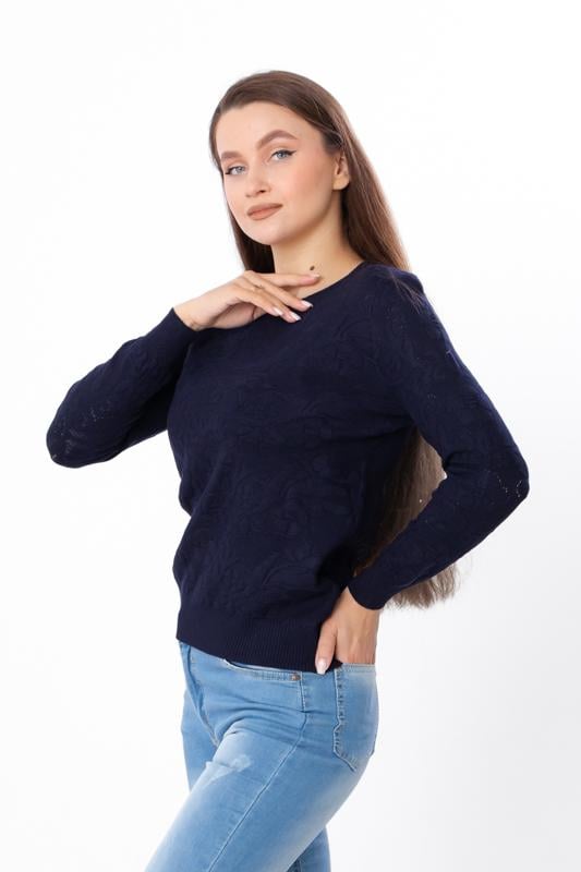 Кофта жіноча Носи Своє р. 46/48 Темно-синій (15524) - фото 3 Кофта жіноча Носи Своє р. 46/48 Темно-синій (15524) - фото 3