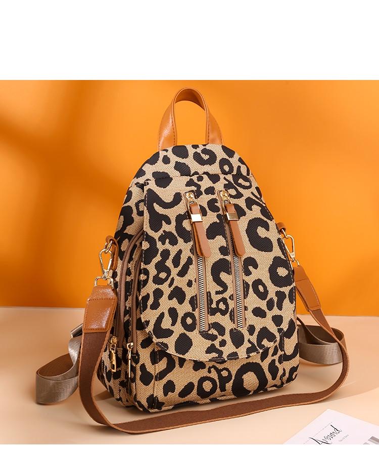 Женский рюкзак 30х24х8 см Леопардовый (25250302)