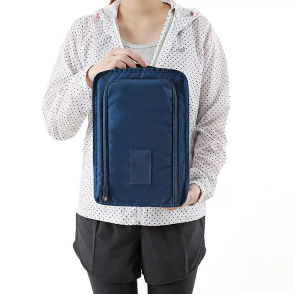 Сумка для транспортування та зберігання взуття з ручкою 30x21x11,5 см Темно-Синій - фото 3 Сумка для транспортування та зберігання взуття з ручкою 30x21x11,5 см Темно-Синій - фото 3