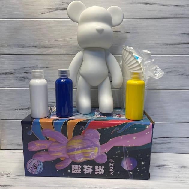 Набір для малювання Флюїдний ведмедик з фарбами