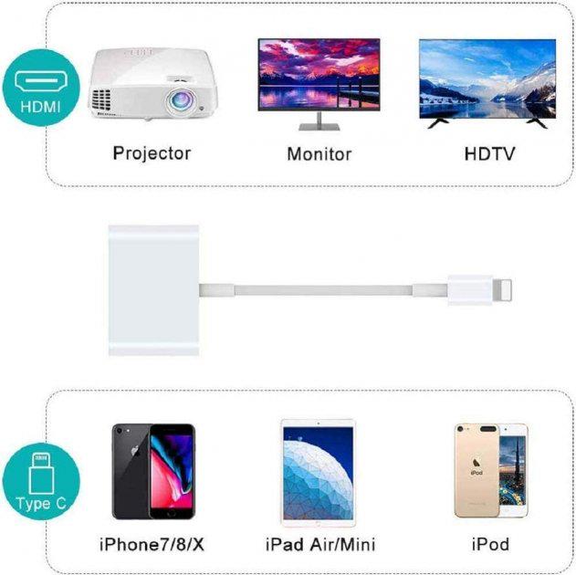 Переходник Foxconn HDMI на iPhone адаптер для iPad/iPod/iPhone (A12039) - фото 7