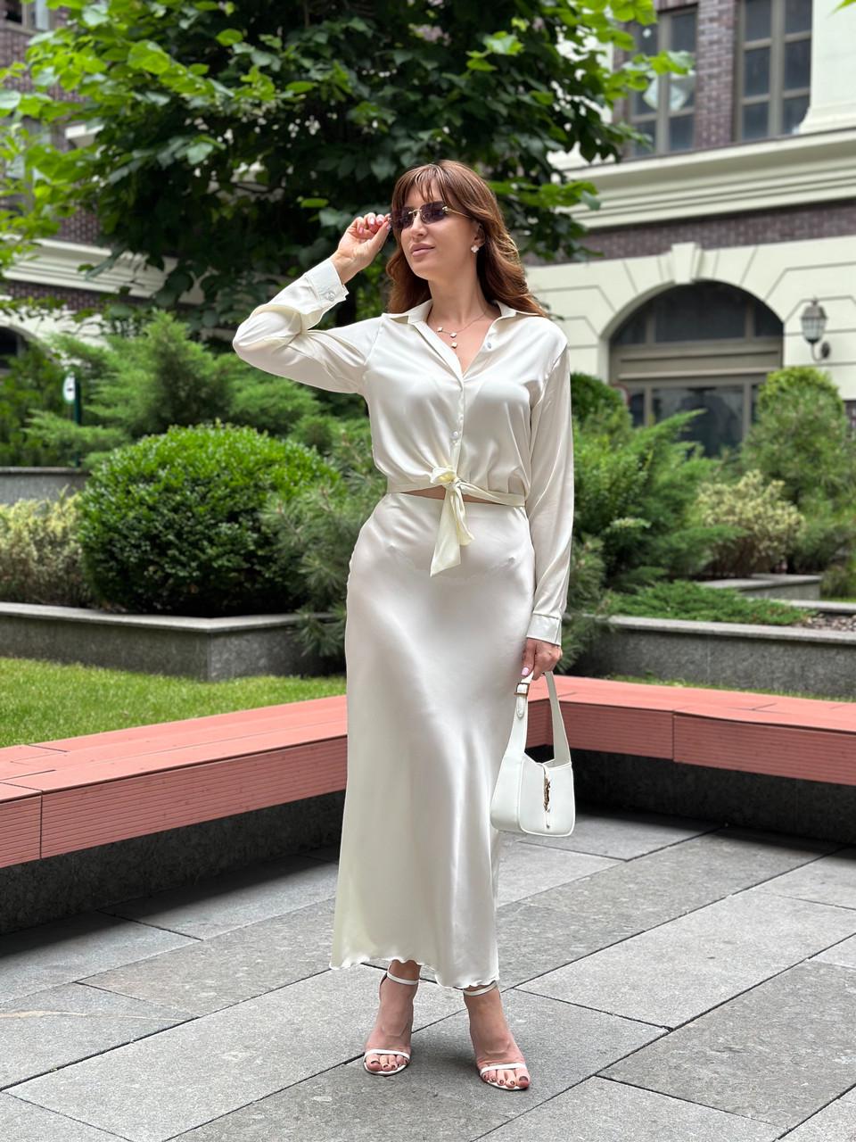 Юбка женская Армани длинная из шелка L Шампань (2656491046) - фото 7 Юбка женская Армани длинная из шелка L Шампань (2656491046) - фото 7