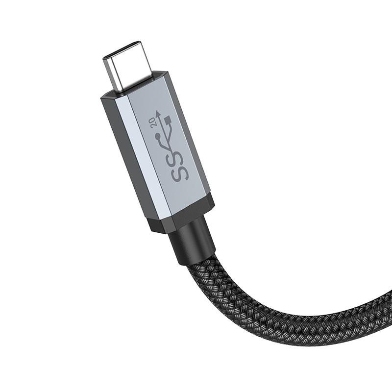 Кабель дата Hoco US06 Type-C to Type-C 100W USB3,2 20Gbps 2 м Чорний (00000064567_1) - фото 4