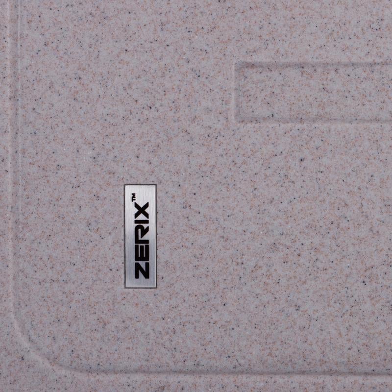 ᐉ Мийка кухонна ZERIX ZS-6243S-07 Мармуровий (ZX4574) • Краща