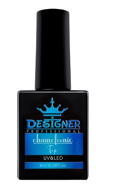 Топовое покрытие Designer Professional Chameleonic Top с поталью Хамелеон 9 мл №5