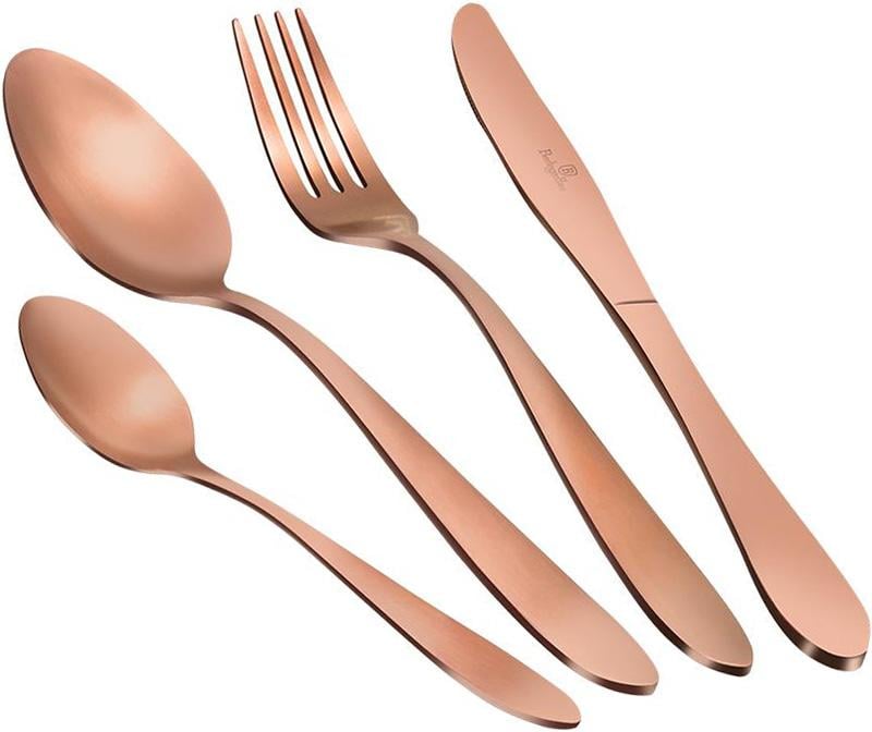 Набор столовых приборов Berlinger Haus Rose Gold 24 пр. на 6 персон Медный (BH-2213A) Набор столовых приборов Berlinger Haus Rose Gold 24 пр. на 6 персон Медный (BH-2213A)