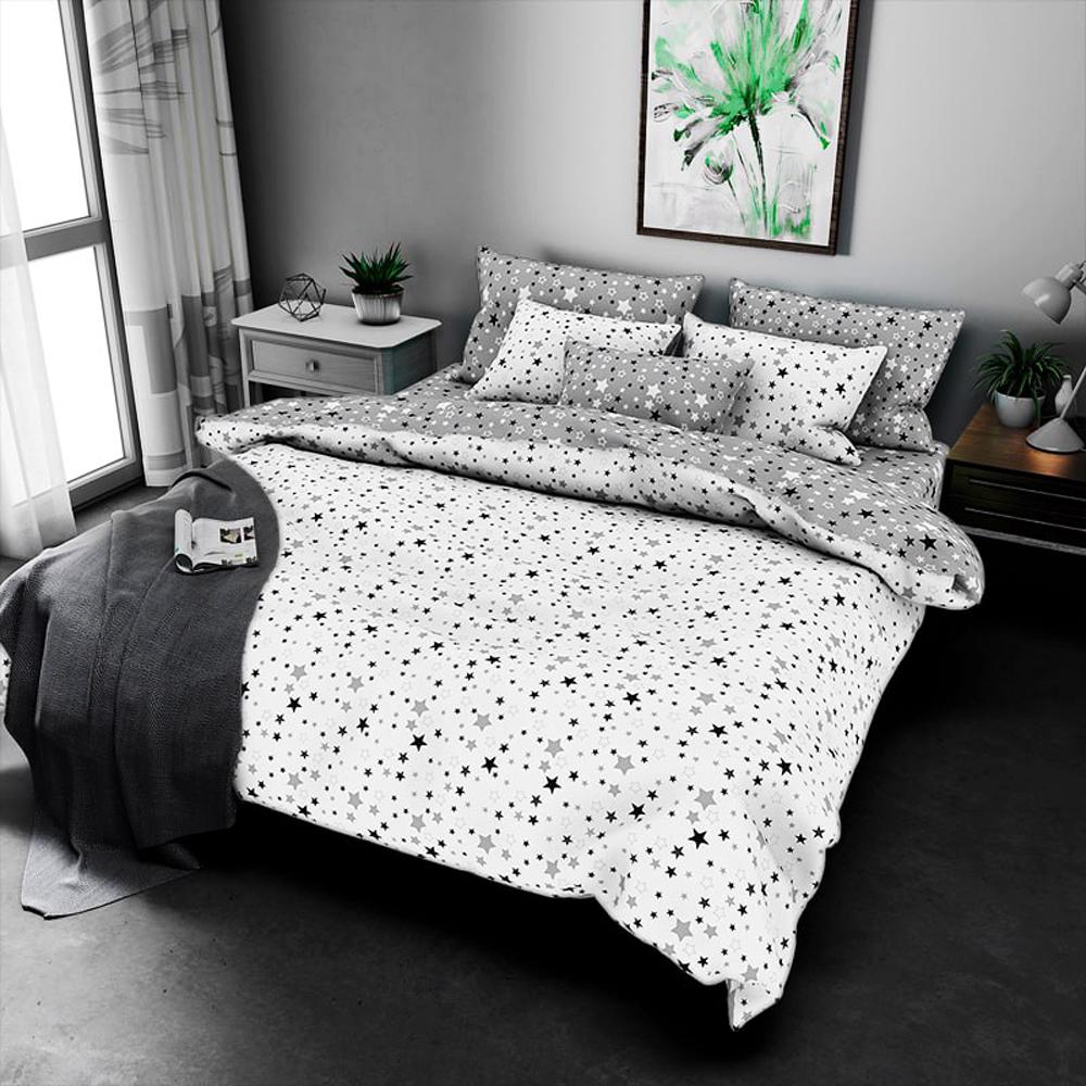 Комплект постельного белья LoveYouHome Звезда Gold евро бязь (7343)