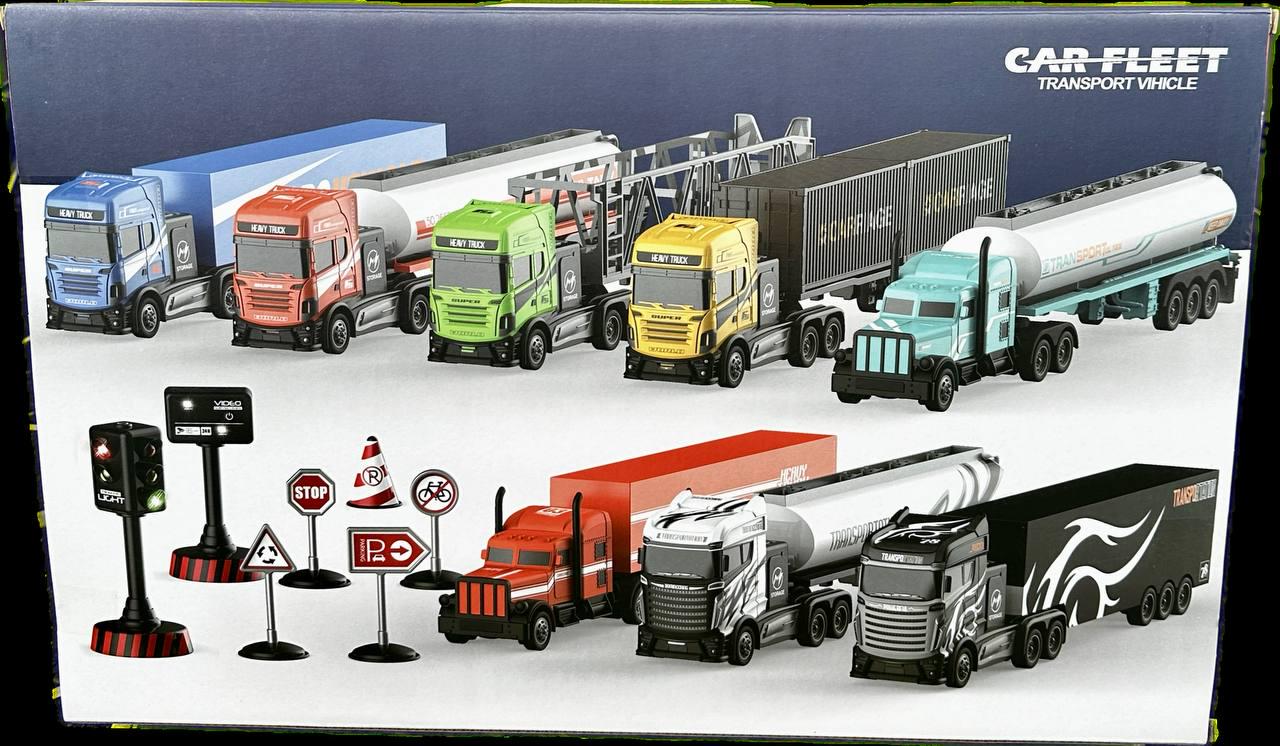 Игрушка Metr+ Фура на радиоуправлении с дорожными знаками 1:16 Белый (GM1960) - фото 5 Игрушка Metr+ Фура на радиоуправлении с дорожными знаками 1:16 Белый (GM1960) - фото 5